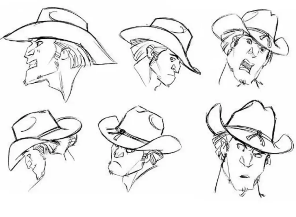 Cowboy Hat Drawing 22 1024x750