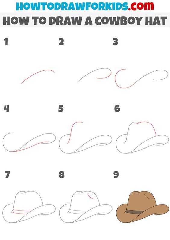 Cowboy Hat Drawing Reference 4