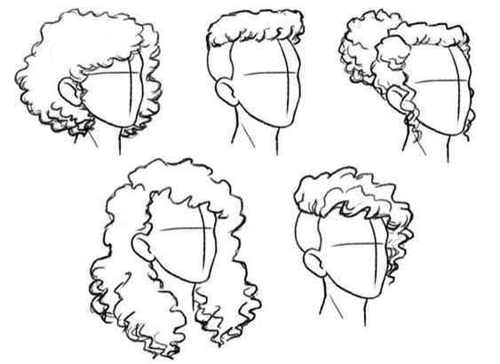 Curly Hair Anime Reference 8