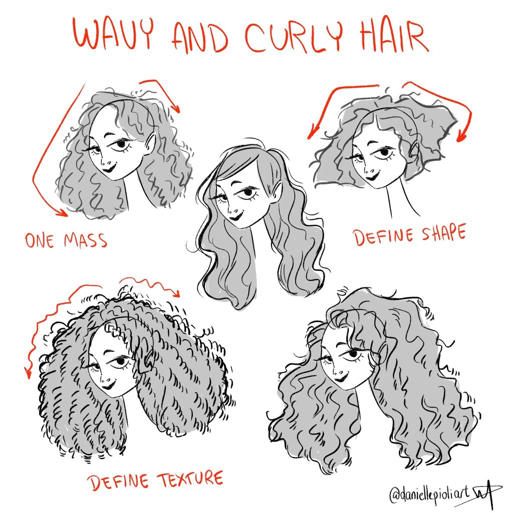 Curly Hair Drawing Reference 4 1024x1024