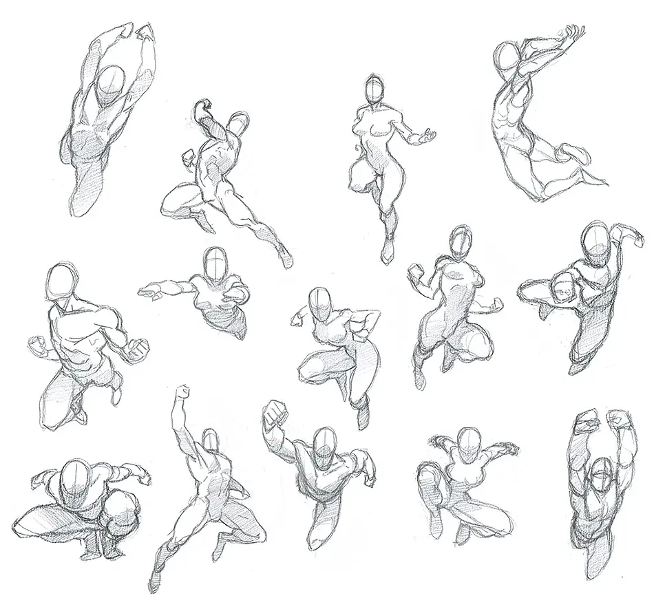 Dynamic Poses Art Reference 12