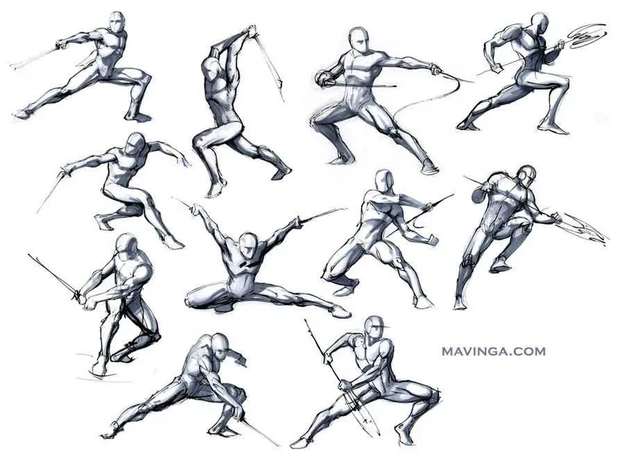 Dynamic Poses Art Reference 14