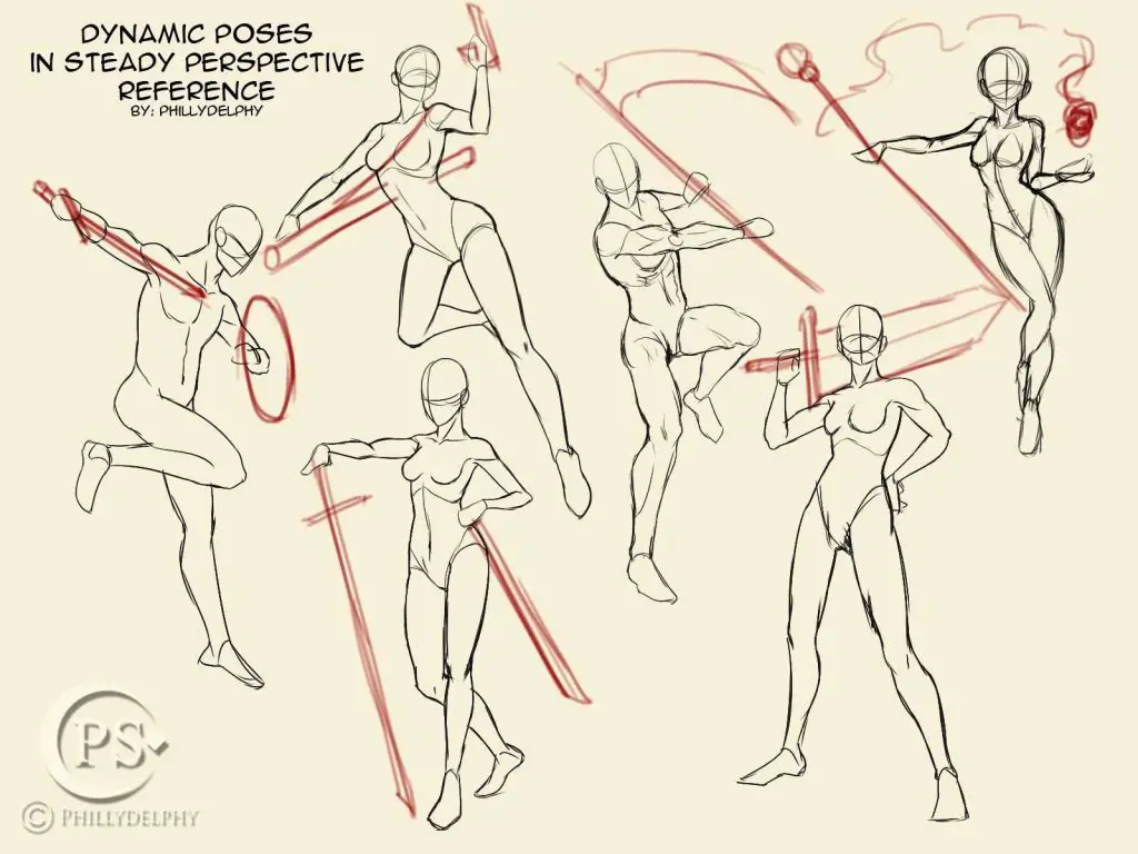 Dynamic Poses Art Reference 15