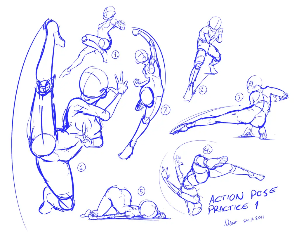 Dynamic Poses Art Reference 16