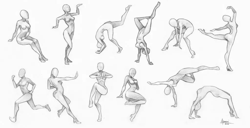 Dynamic Poses Art Reference 17