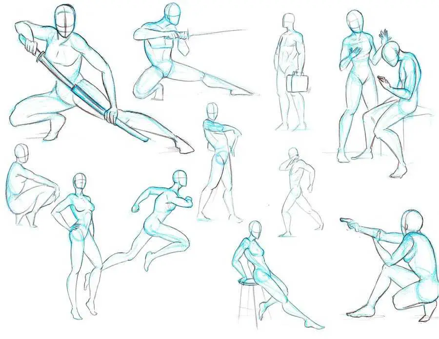 Dynamic Poses Art Reference 18