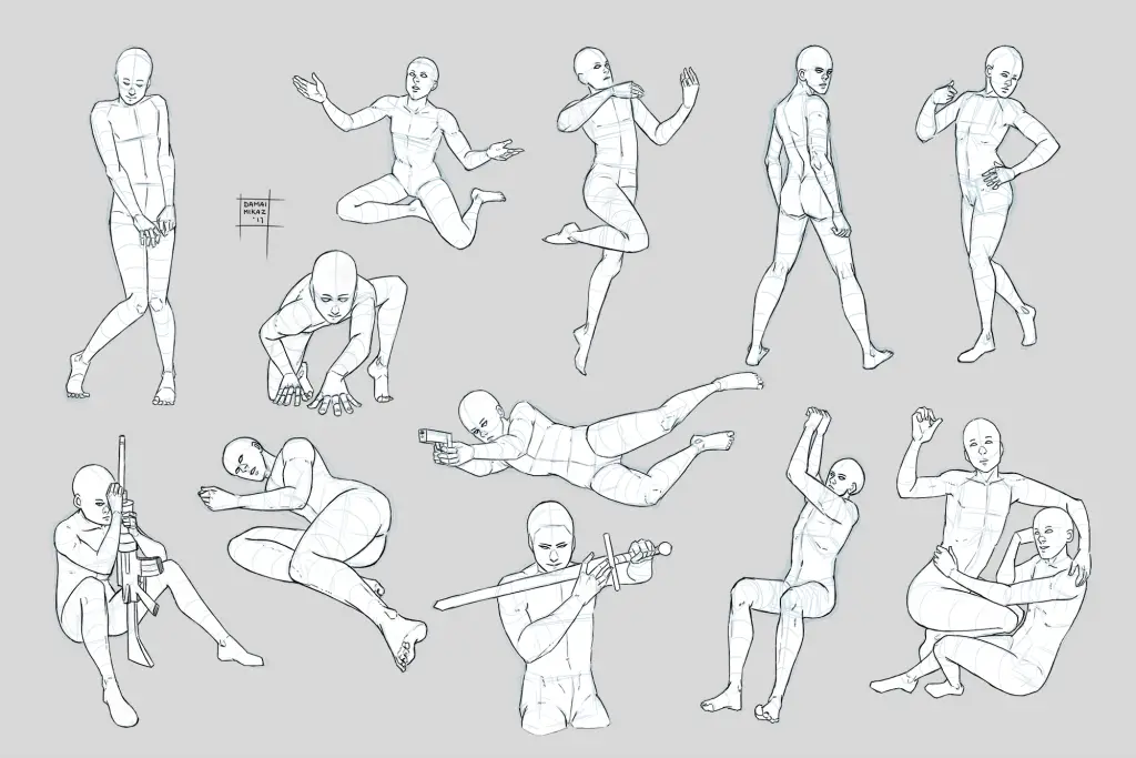 Dynamic Poses Art Reference 5 1024x683
