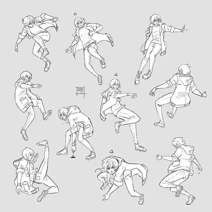 Dynamic Poses Art Reference 6
