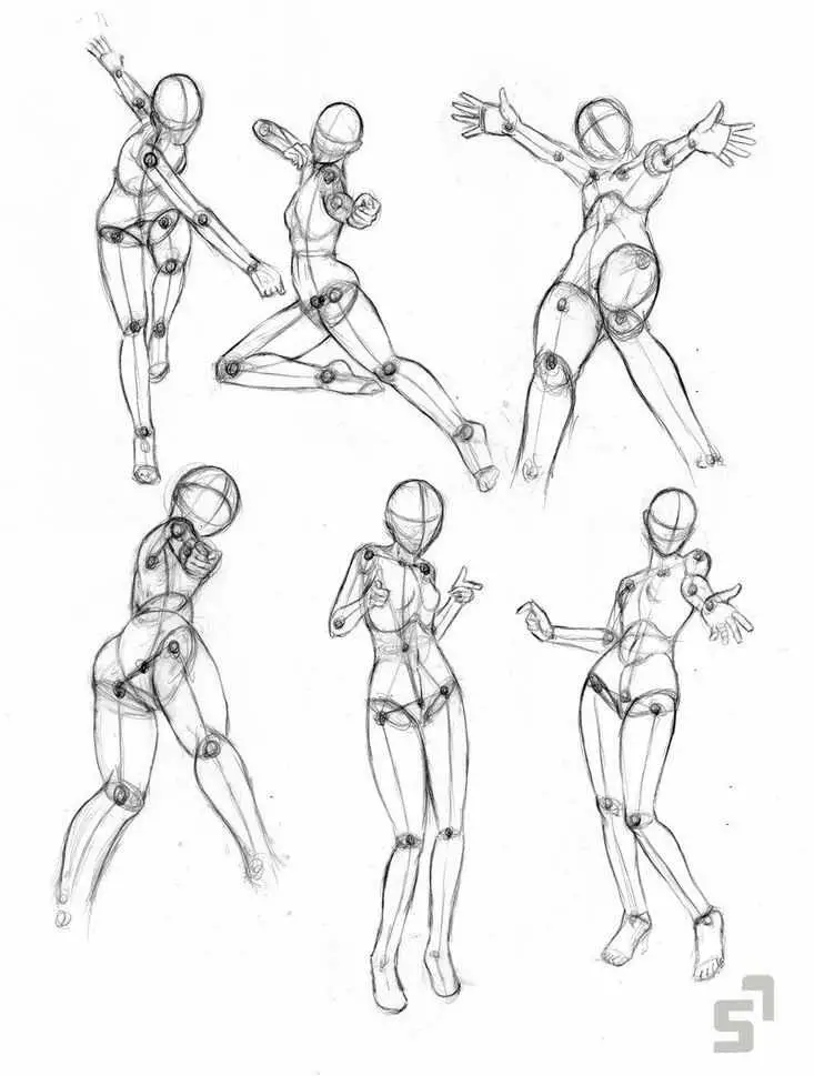Dynamic Poses Art Reference 7