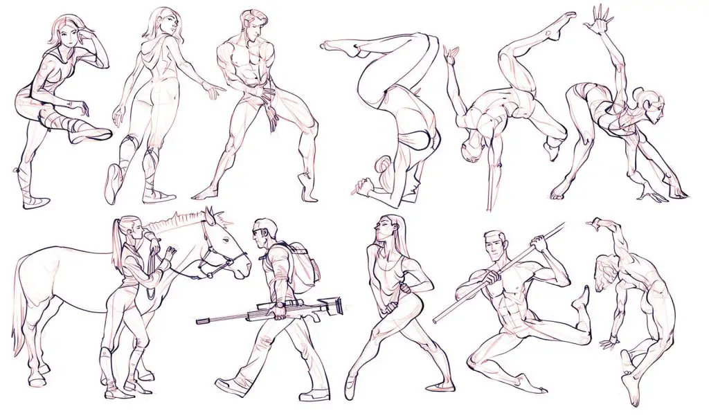 Dynamic Poses Art Reference 8 1024x607