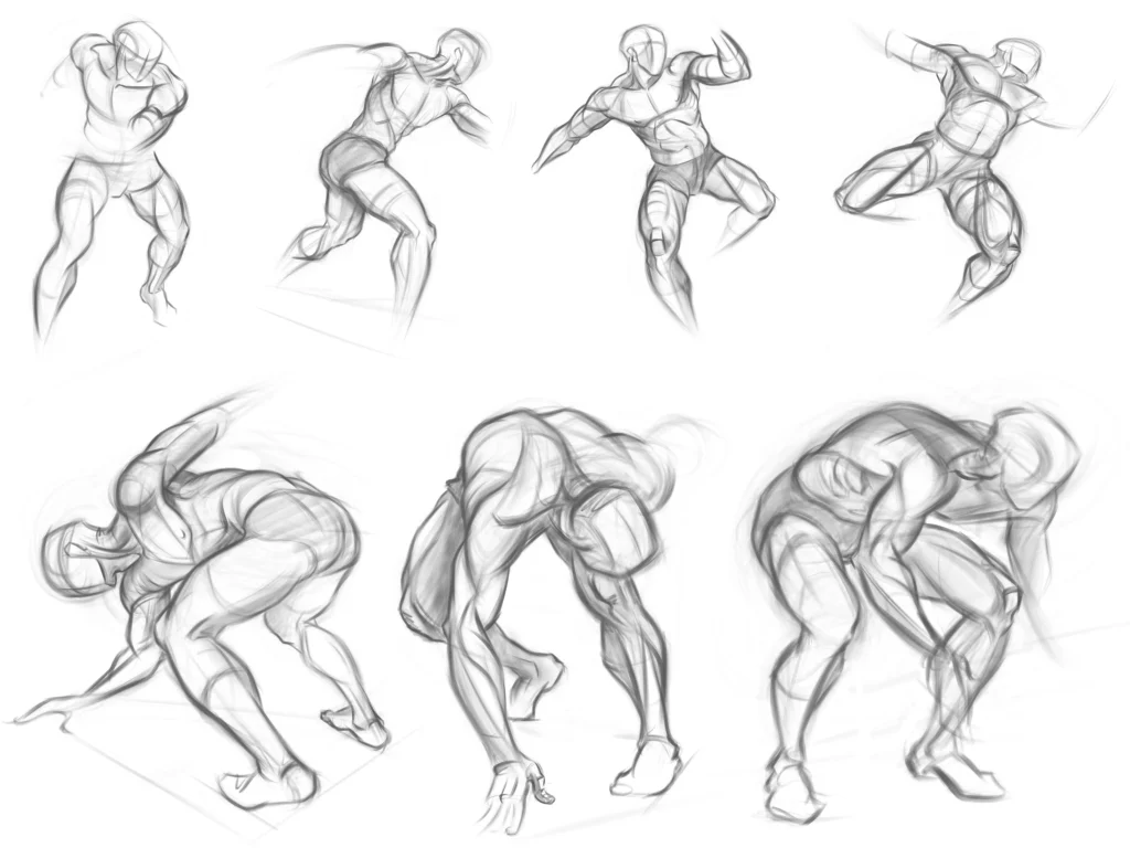 Dynamic Poses Drawing Reference 3 1024x768