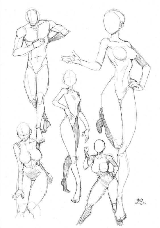 Elegant Pose Reference Drawing 3