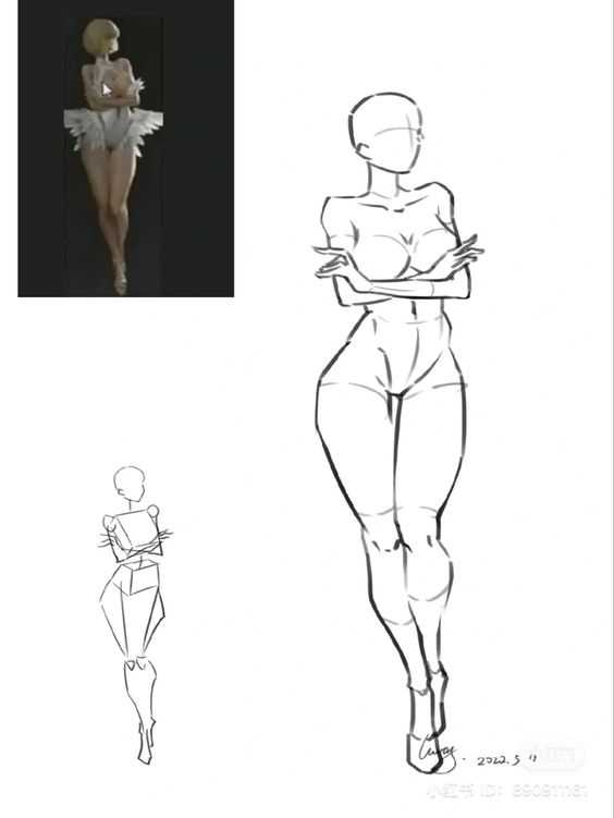 Elegant Pose Reference Drawing 6