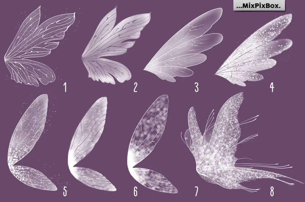 Fairy Wings Drawing 15 1024x681