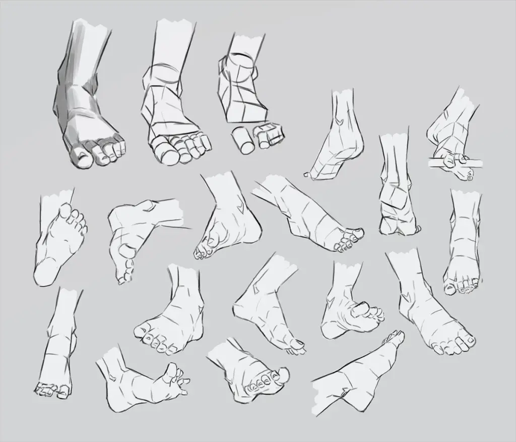 Feet Drawing Reference Feet Art Reference Feet Poses Reference Feet Poses Drawing 10 1 1024x877
