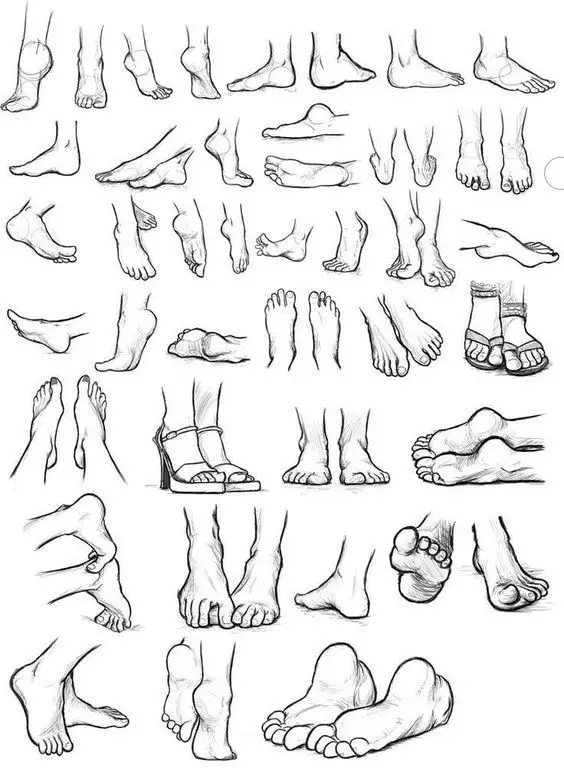 Feet Drawing Reference Feet Art Reference Feet Poses Reference Feet Poses Drawing 21 1