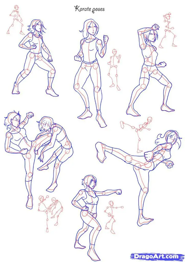 Female Fighting Stance Reference 1 724x1024