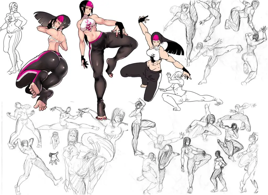 Female Fighting Stance Reference 5 1024x746