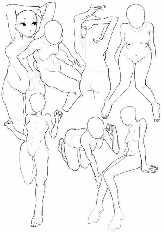 Female Poses Reference Drawing 15