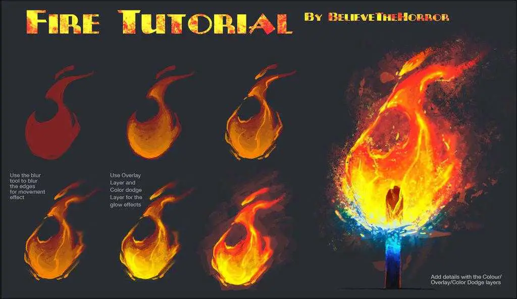 Fire Drawing Reference 11