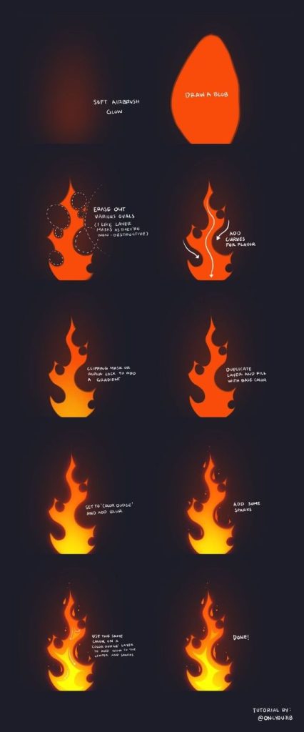 Fire Drawing Reference 5 426x1024