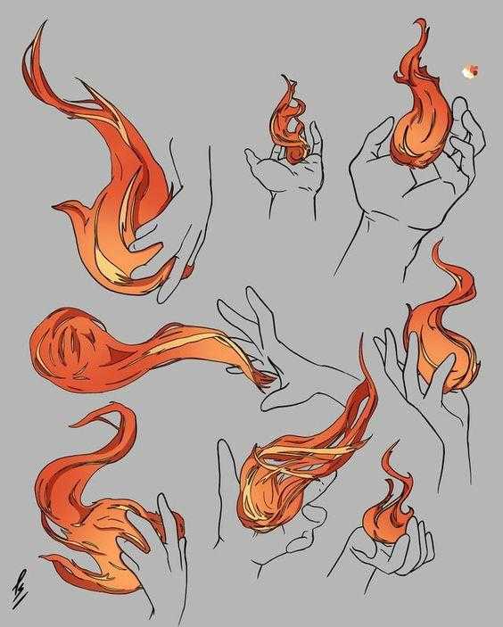 Fire Drawing Reference 7