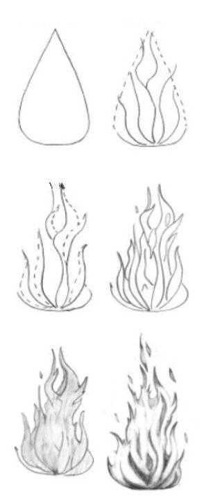 Fire Drawing Reference 8