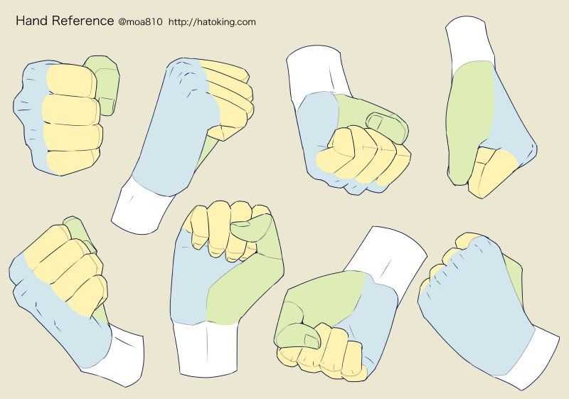 Fist Drawing Reference 12