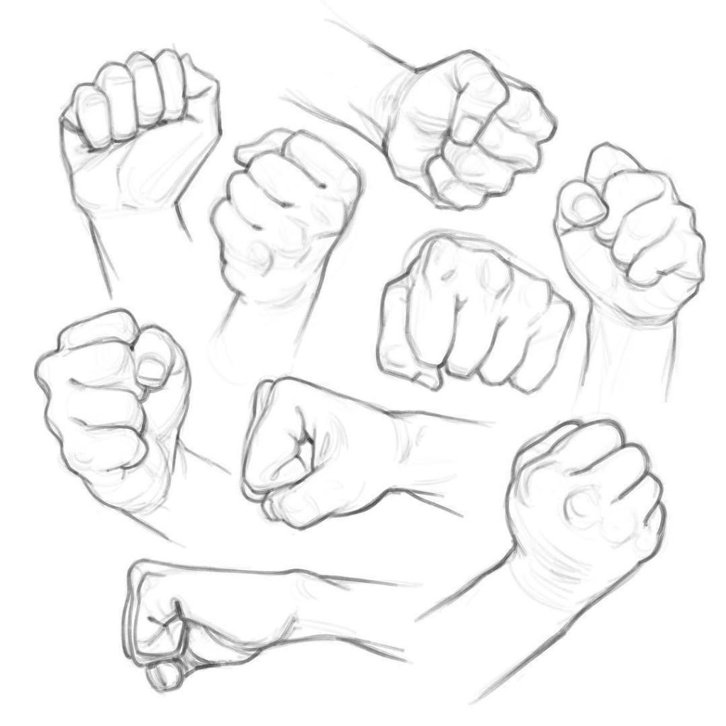 Fist Drawing Reference 6
