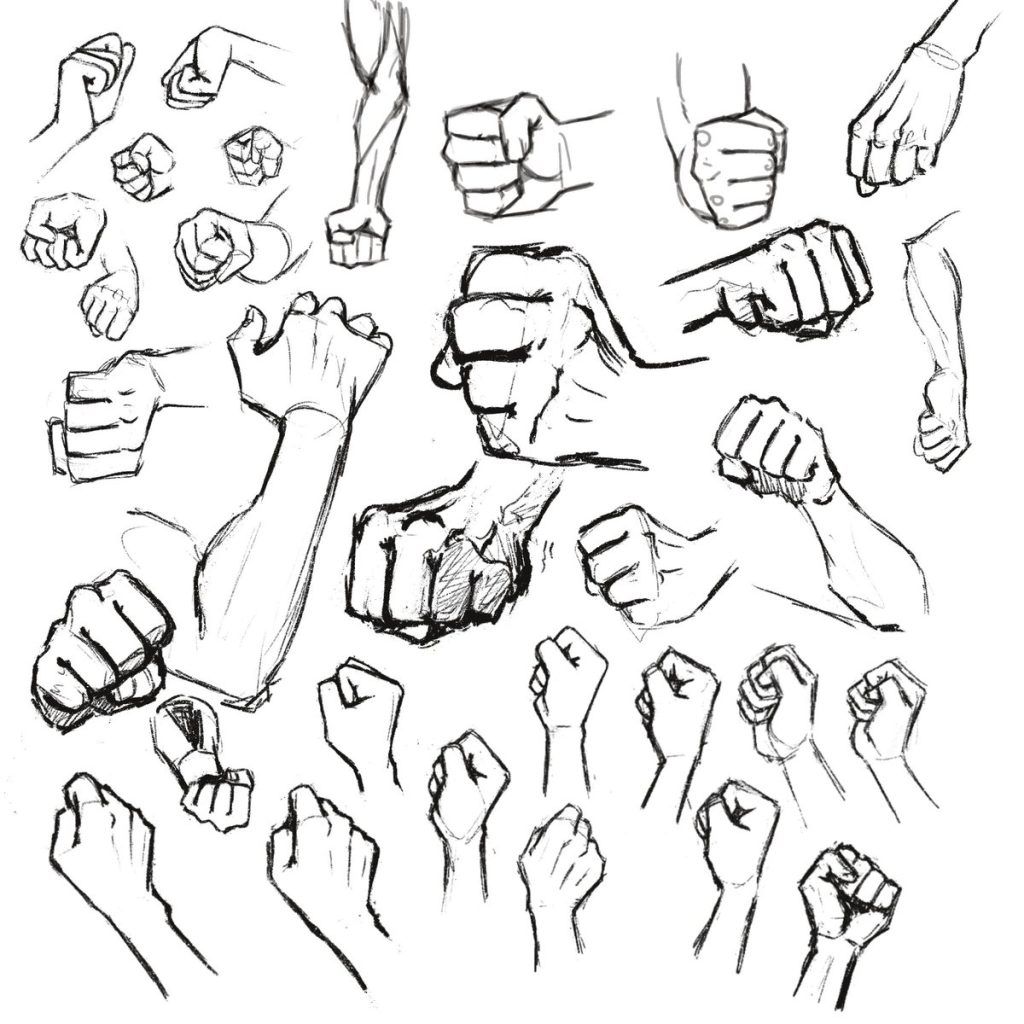 Fist Drawing Reference 7