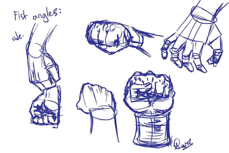 Fist Drawing Reference 8