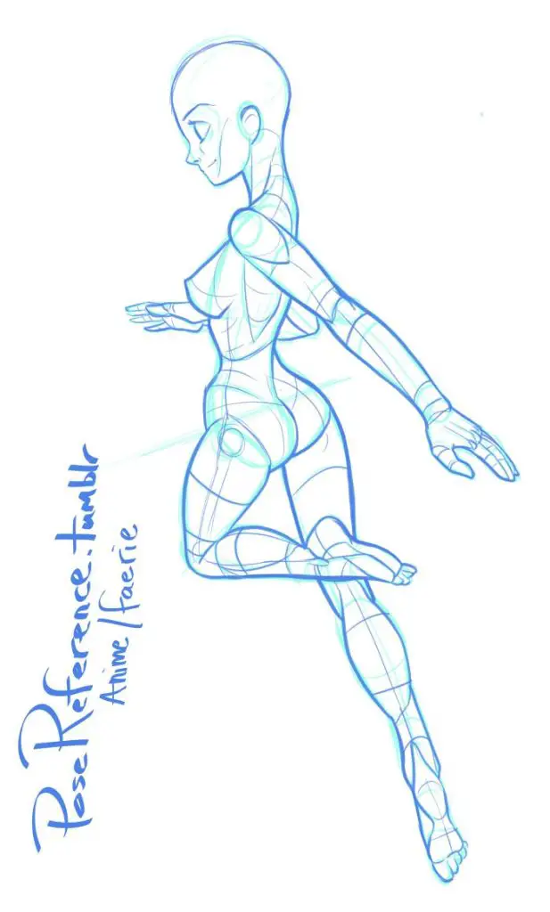 Floating Pose Reference Drawing and Sketch Collection for Artists