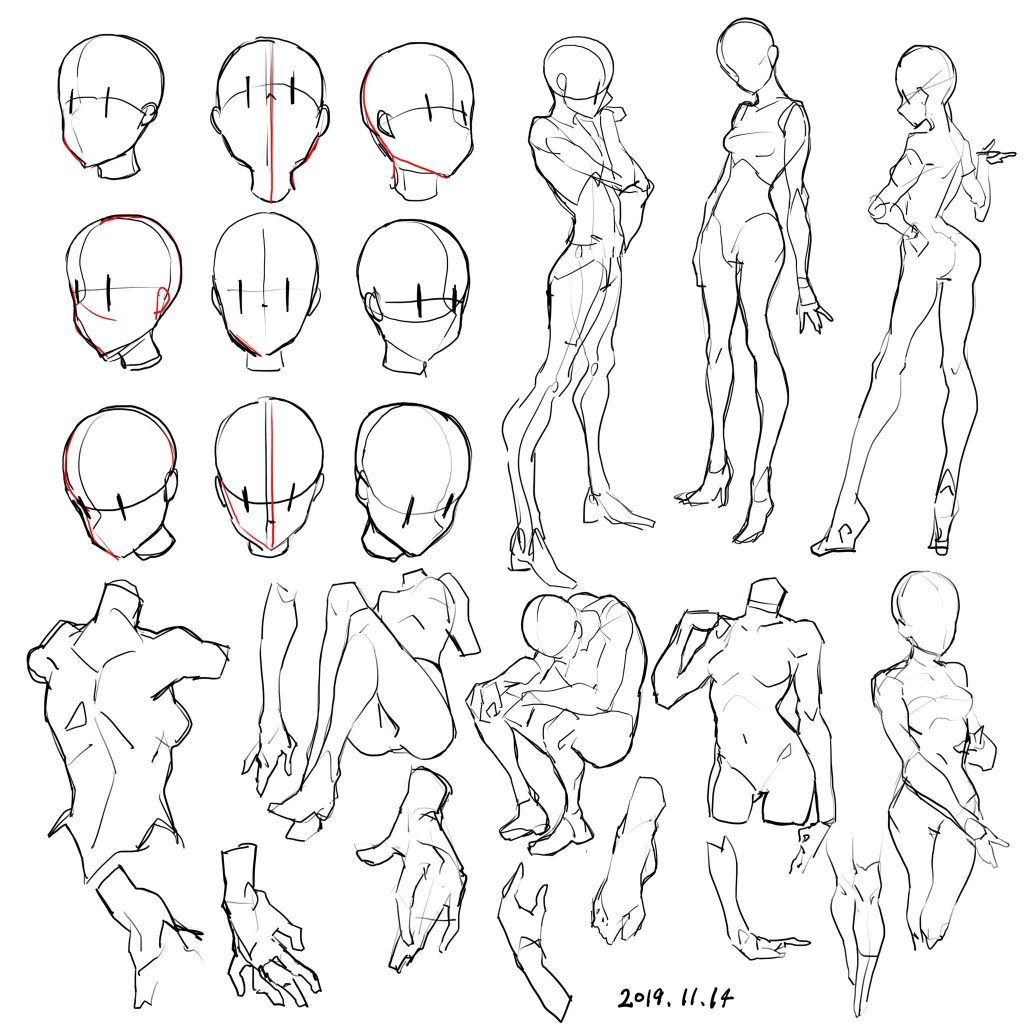 Full Body Pose Reference 12 1024x1024