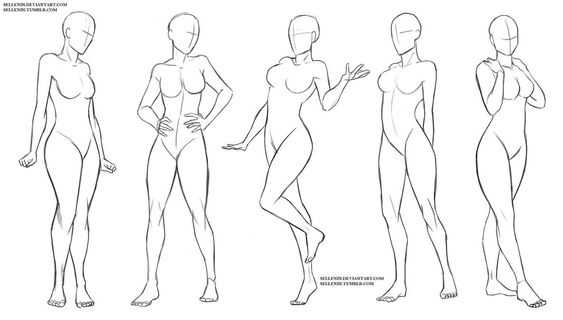 Full Body Sketch Reference 13
