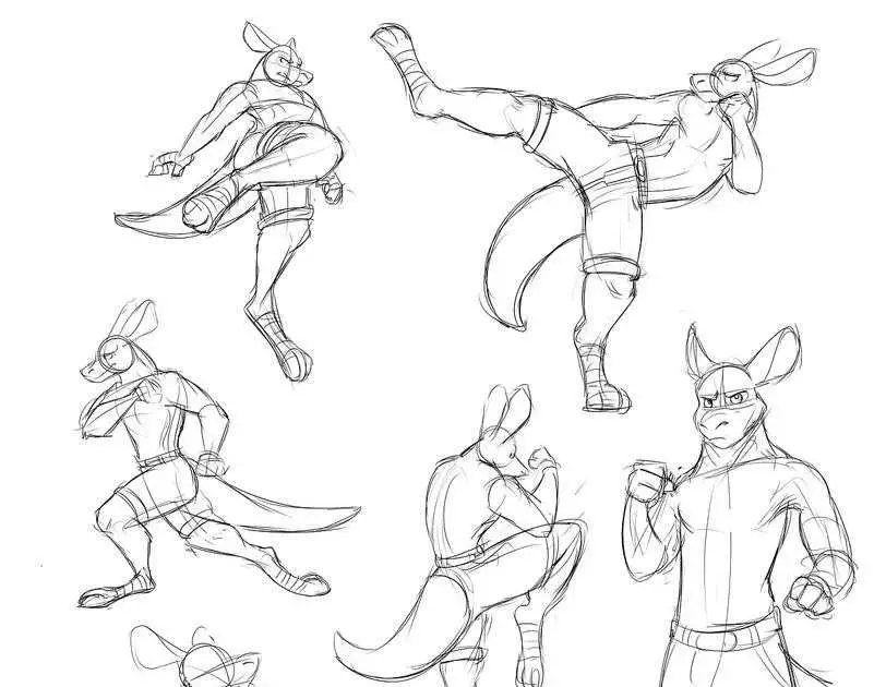 Furry Pose Reference 7