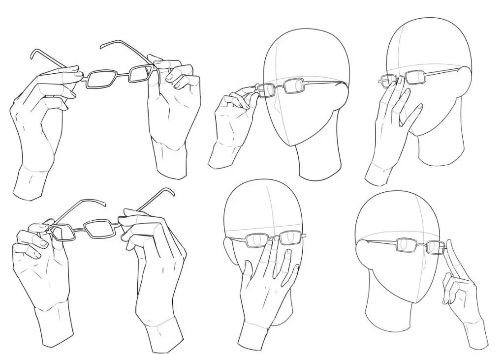 Glasses Drawing Reference 12 1024x720