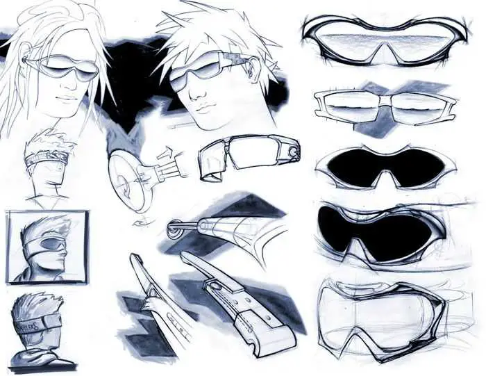 Glasses Drawing Reference 7
