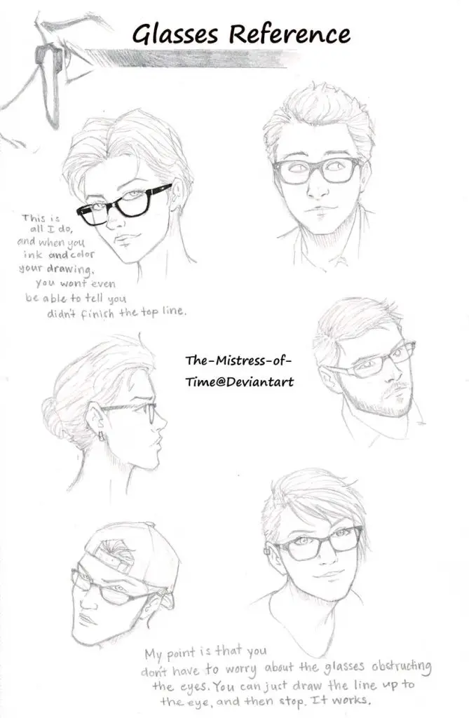 Glasses Pose Reference 5 669x1024