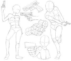 Read more about the article Gun Pose Reference: Drawing and Sketch Collection for Artists