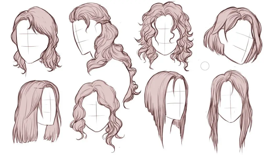 Hairstyles Drawing Reference 1 1