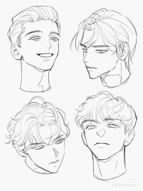 hairstyles drawing reference 40