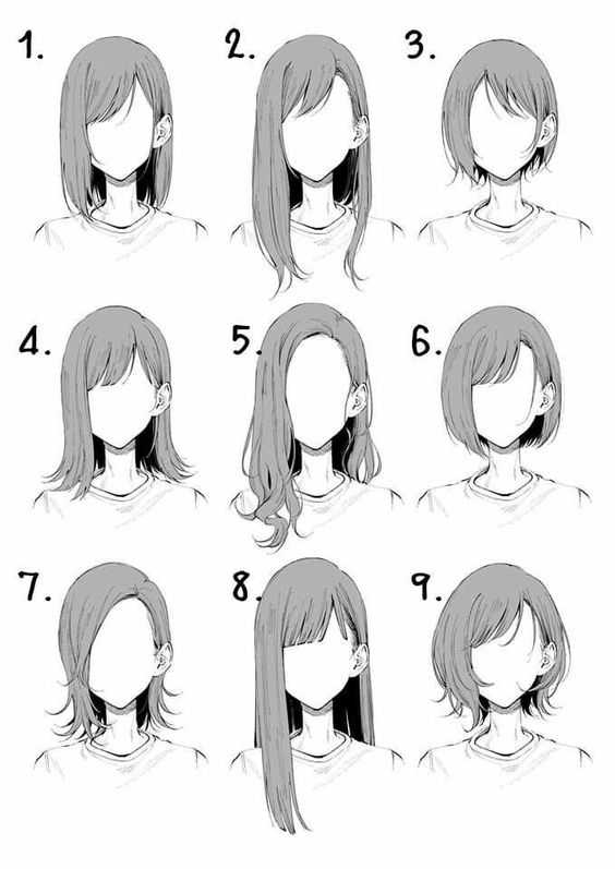 hairstyles drawing reference 42