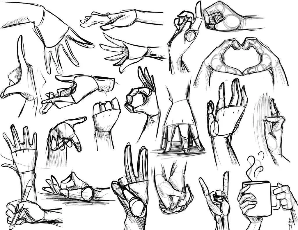 hand drawing reference hand drawing sketch hand sketch drawing hand drawing reference holding Hand in hand images drawing 5