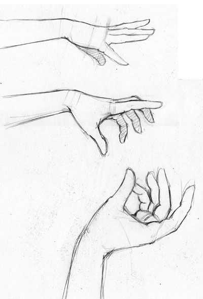 Hand Reaching Out Drawing Reference 10