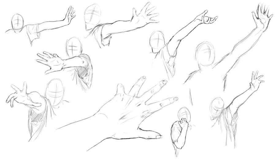 Hand Reaching Out Drawing Reference 13