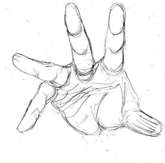 Hand Reaching Out Drawing Reference 2
