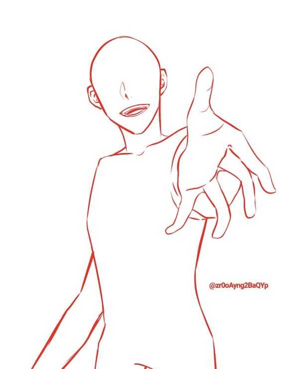 Hand Reaching Out Drawing Reference 8