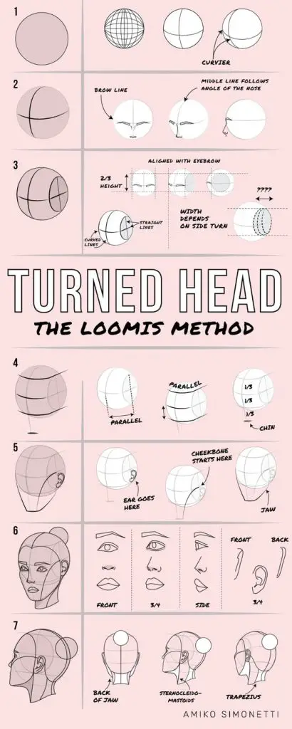 head drawing reference 14