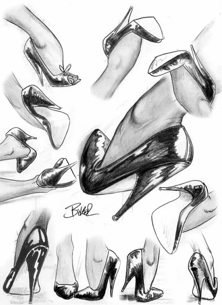 Heels Drawing Reference 27 746x1024