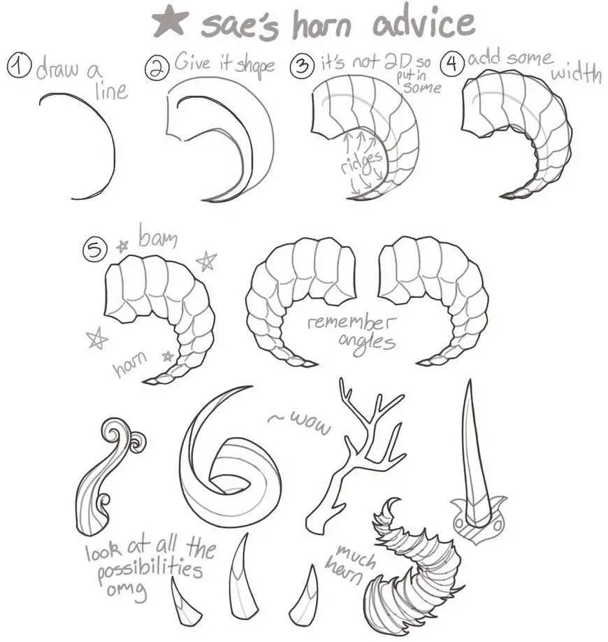 Horns Art Reference 3